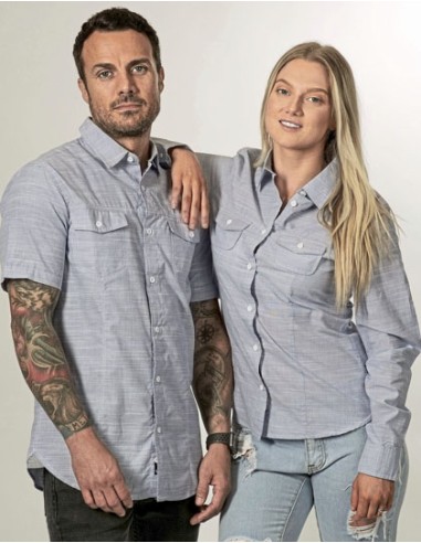BUR-9247-Woven Texture Shirt